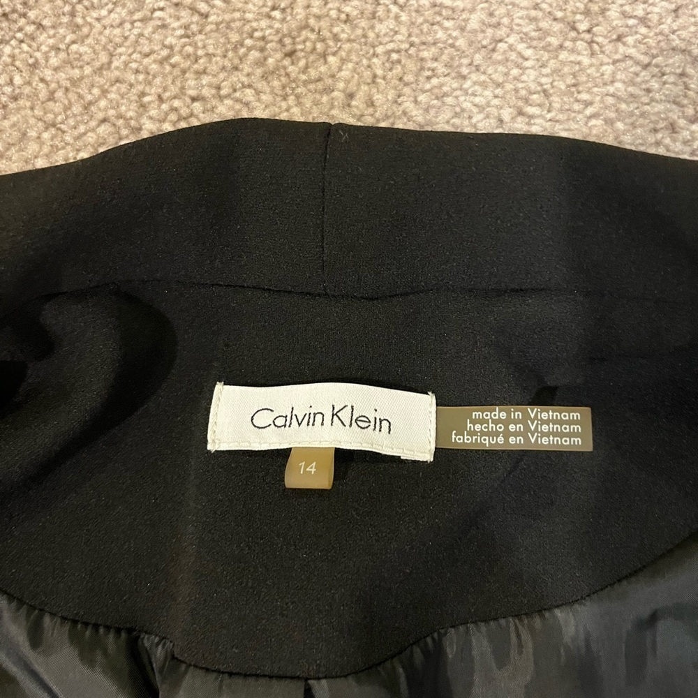 Calvin Klein Blazer Jacket with Zipper Accents - Picture 7 of 13